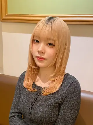ミディアム asuka‪‪‎🤍 Lita 1Fのヘアスタイル