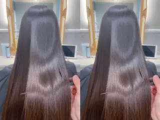 セミロング カラー パーマ ♥️ボブ韓国風ヘア ♥️久保田夢美のヘアスタイル