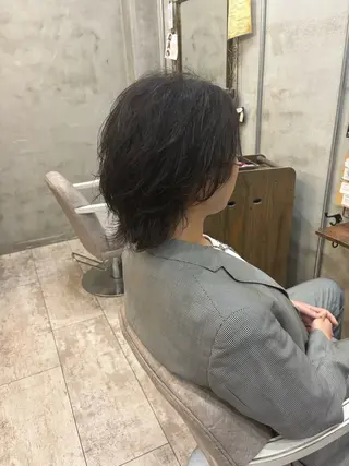 ヘアアレンジ メンズ メンズ/ヘアセット/ 顔周りレイヤー/💶のヘアスタイル