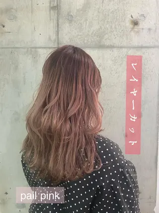 ロング カラー 舟橋 りんかのヘアスタイル