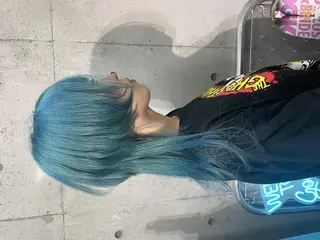 カラー ブリーチ/ウルフ特化 渋谷カルチャー交差点のヘアスタイル