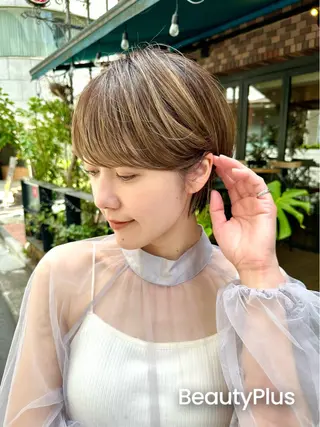 ショート 骨格診断で絶対可愛い ✨丸みショート✨凌弥のヘアスタイル