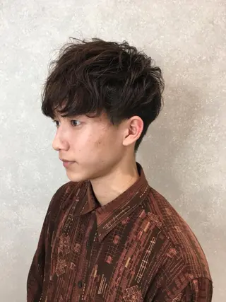 パーマ メンズ 迷った時見てください 林 祥平のヘアスタイル