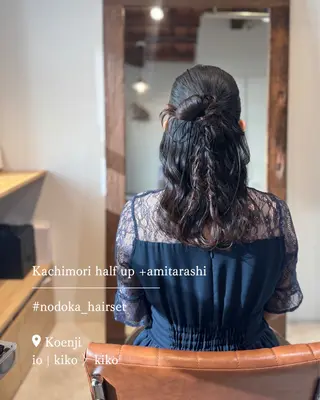 セミロング ヘアアレンジ お呼ばれセット🕊️ 高円寺/太田和のヘアスタイル