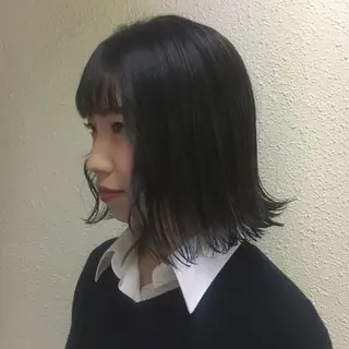 ミディアム カラー yajima Moemiのヘアスタイル