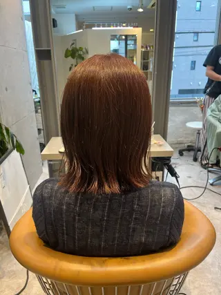 ミディアム うしだ かおるのヘアスタイル