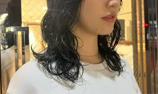 ミディアム パーマ momona english okのヘアスタイル