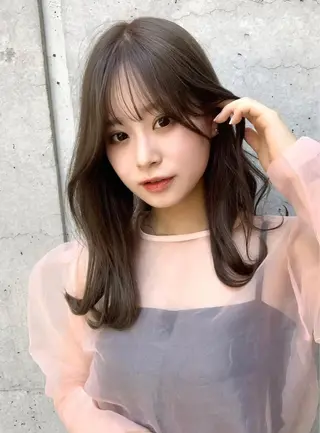 ミディアム カラー パーマ ヘアアレンジ メンズ キッズ ネイル マツエク・マツパ アイブロウ ⭐️銀座/ショート/ 艶カラー/りょうがのヘアスタイル