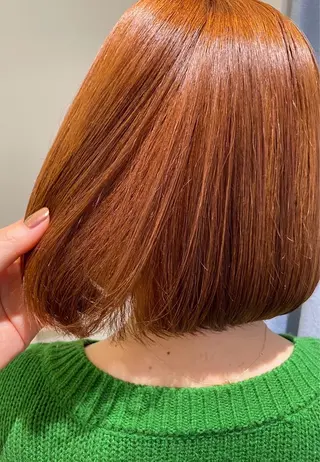 ミディアム 暖色カラー💞 菊地しおんのヘアスタイル