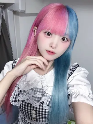 ロング Bunt@/ブリーチ エクステ/透明感のヘアスタイル