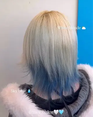 カラー ハイトーン、カラー 特化⟡.·すわ☁️のヘアスタイル