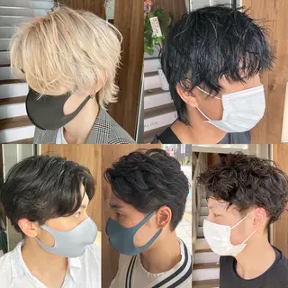 メンズ 【ブリーチ無しW】 【暗髪&暖色系】圭真のヘアスタイル