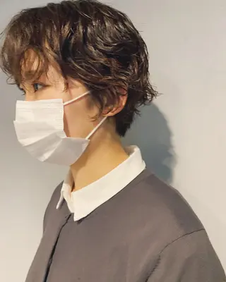 パーマ ボブパーマコテ巻き風 パーマNo1深江秀平のヘアスタイル