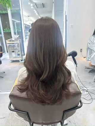 ロング 顔周り/くびれヘア 韓国ヘア💕風間るなのヘアスタイル