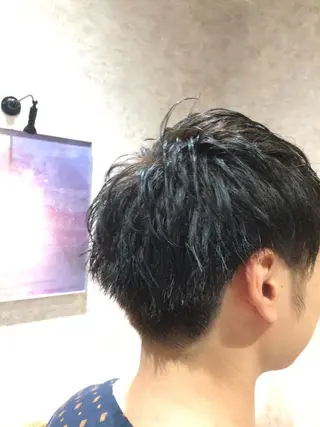 ショート メンズ Kobayashi ハイライト/ショートのヘアスタイル