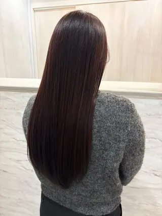 ロング カラー 外間 智恵のヘアスタイル
