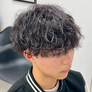パーマ メンズ メンズパーマ/波巻き 桜井凌平のヘアスタイル