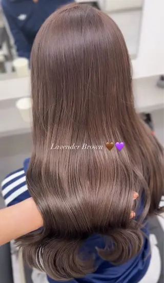ロング カラー レイヤー透明感カラー ブリーチ🎀オトハのヘアスタイル