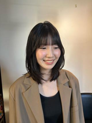 ミディアム NanaKo 表参道 レイヤー/ハッシュのヘアスタイル