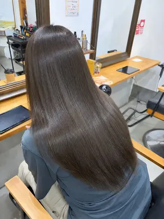 ロング カラー 🌺海外風/赤みなし オリーブ/yui🌺のヘアスタイル