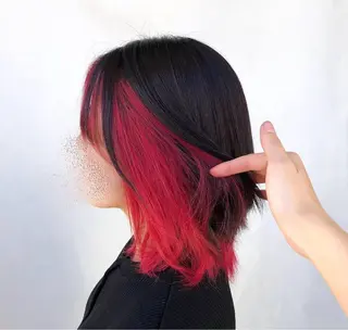ミディアム カラー lore umeのヘアスタイル