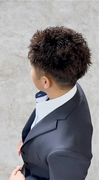 ショート メンズ 札幌栄町メンズパーマ 近藤かなたのヘアスタイル