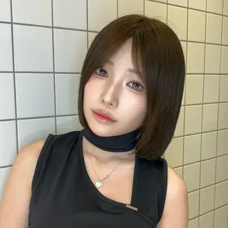 ミディアム カラー ヘアアレンジ 韓国ヘア/ロー レイヤー/Rumiのヘアスタイル
