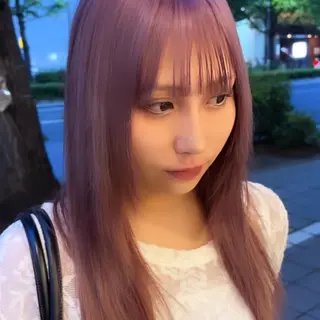 ロング カラー 🍓ブリーチカラー 🎀nene🍓のヘアスタイル