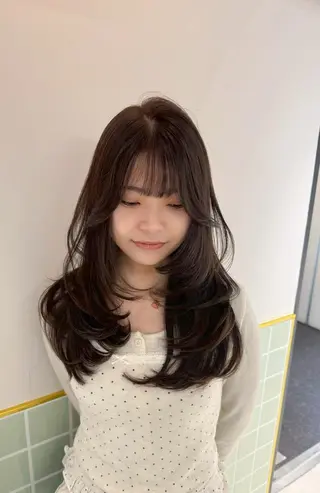 セミロング カラー 初めてでも安心🌟 newi町田✂のヘアスタイル