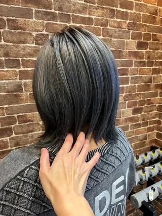 ショート カラー パーマ ヘアアレンジ メンズ キッズ ネイル マツエク・マツパ アイブロウ 久木原 ゆりのヘアスタイル