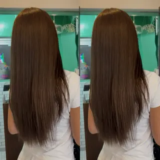 ロング カラー なんば、心斎橋🍓 ハイトーンnicoのヘアスタイル