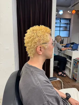 ショート カラー パーマ メンズ 💈メンズ特化💈 TASUKUのヘアスタイル