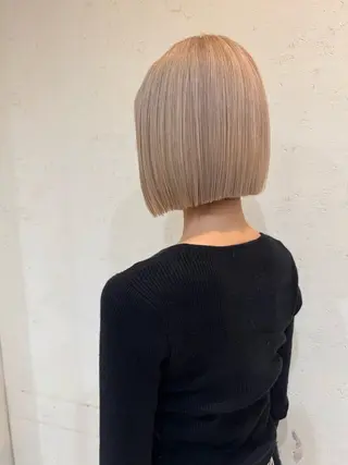 ショート カラー 【透け感カラー】 沖田航祐のヘアスタイル
