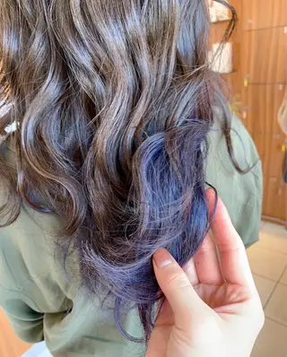 ロング カラー 脱白髪染め美容師 竹内涼乃のヘアスタイル
