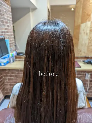 ロング 美髪矯正 キョウスケのヘアスタイル