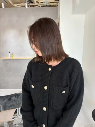 ミディアム 地毛風矯正✨×髪質 改善⭐️NOJIのヘアスタイル