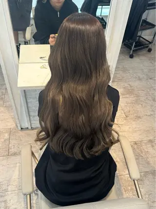 ロング カラー 重松 美結のヘアスタイル