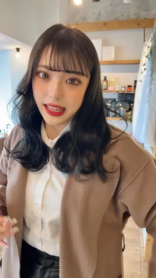 セミロング ayumi🦖/ 似合わせカラー🤎のヘアスタイル