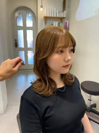 セミロング カラー 似合う髪型見つけます AYAKAのヘアスタイル