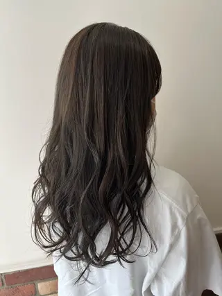 ロング カラー ボブ🍊暖色カラー 浅草【Bob美容師】のヘアスタイル