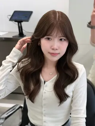 ロング parvemix平野 真央🎀💞のヘアスタイル