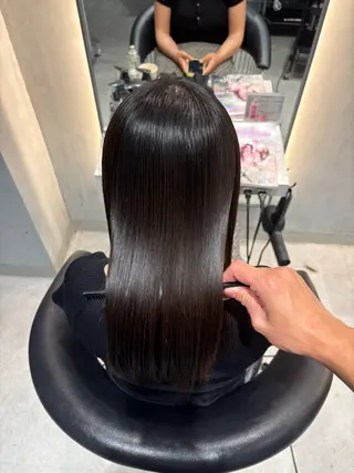 セミロング ひかる/透明感カラー /艶カラーのヘアスタイル