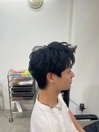 ショート パーマ メンズ フェザーパーマ原宿 fifth 凜空のヘアスタイル