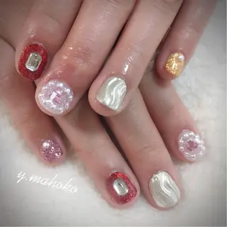 ネイル パラジェル有/ 長さだし/mahoのネイルデザイン
