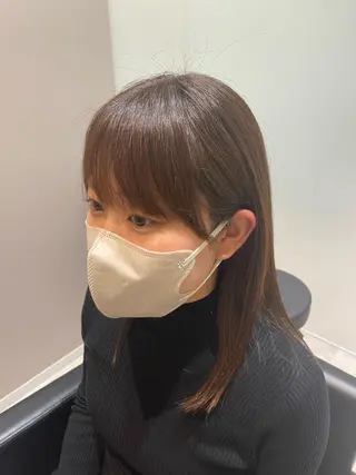 ミディアム 齋藤 真子のヘアスタイル