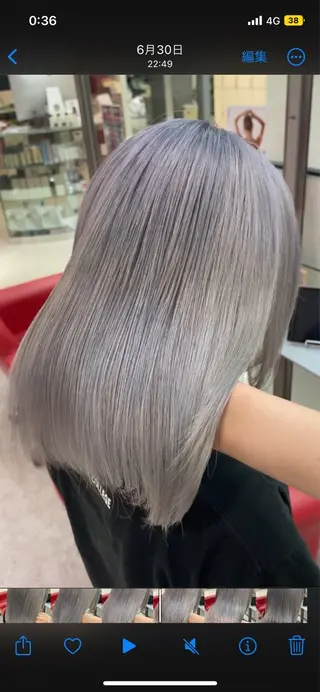ミディアム カラー 髪質改善/大阪守口市 🐣Ria‪🐣のヘアスタイル