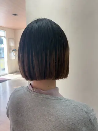 ミディアム 桜井 陸のヘアスタイル