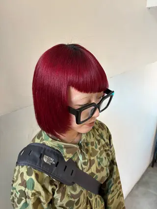 カラー 暖色カラー/ ネイル momo🍀☆*:°のヘアスタイル
