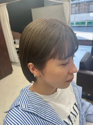 ショート カラー 産休の為お休みです! 小島凜のヘアスタイル