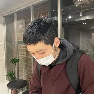 ショート メンズ 吉田一輝 外国人パーマのヘアスタイル